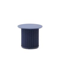 Kave Home Outdoor Bijzettafel 'Sedalis' Aluminium en touw, 50cm, kleur Donkerblauw - thumbnail