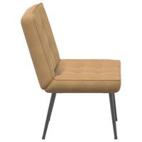 Relaxstoel 64x74x84 cm fluweel bruin - thumbnail