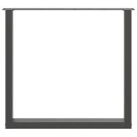 Salontafelpoten 3 st U-vormig 90x(72-73) cm staal antraciet - thumbnail