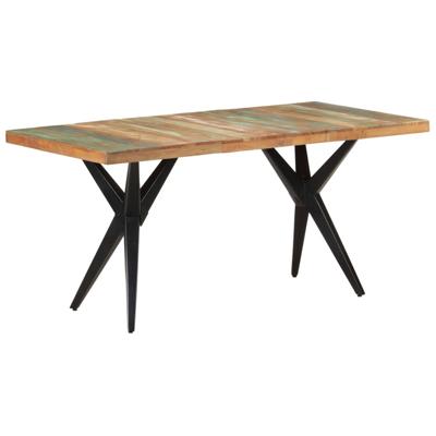 vidaXL Eettafel 160x80x76 cm massief gerecycled hout vidaXL Eettafel 160x80x76 cm massief gerecycled hout