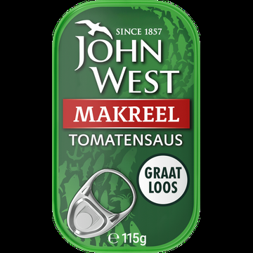 John West Makreel Tomatensaus 115g bij Jumbo
