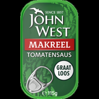 John West Makreel Tomatensaus 115g bij Jumbo - thumbnail