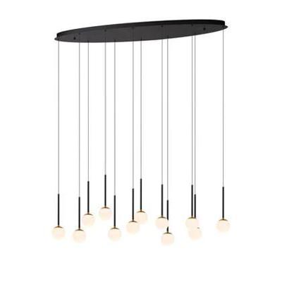 Lucide CALINA - Hanglamp - LED Dimb. - 12x7,7W 2700K - Zwart | Premium Lucide CALINA - Hanglamp - LED Dimb. - 12x7,7W 2700K - Zwart | Premium