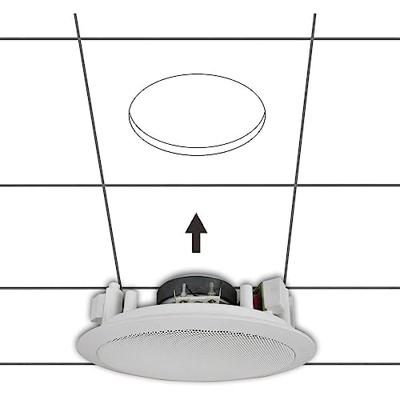 Renkforce CL-130RT PA-inbouwluidspreker 45 W 100 V Wit 1 stuk(s)