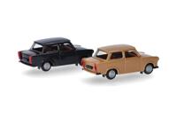 Herpa 013901-002 H0 Auto Trabant 601 limousine, samtocker en rallyzwart - thumbnail