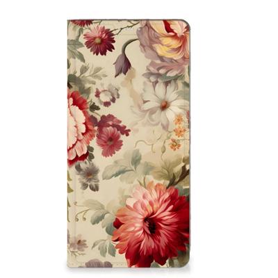 Smart Cover voor Motorola Moto G72 Bloemen