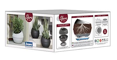 Bama Sfera Bloempot 23L 40.5x32 cm Wit Bama Sfera Bloempot 23L 40.5x32 cm Wit
