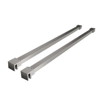Stabilisatiestang Set Slim 120cm Vierkant Geborsteld Staal t.b.v. Vrijstaande Inloopdouches Stabilisatiestang Set Slim 120cm Vierkant Geborsteld Staal t.b.v. Vrijstaande Inloopdouches