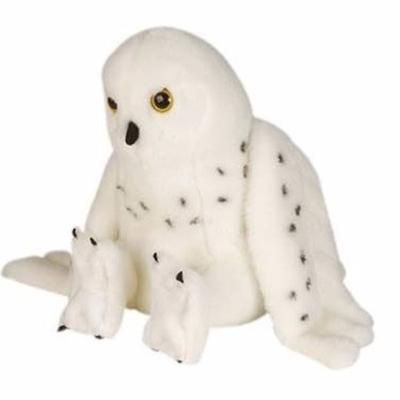 Wild Republic knuffel uil junior pluche 30 cm wit Wild Republic knuffel uil junior pluche 30 cm wit