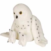 Wild Republic knuffel uil junior pluche 30 cm wit - thumbnail