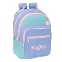 Schoolrugzak Munich Mellow Blauw Roze Celeste 32 x 42 x 15 cm - thumbnail
