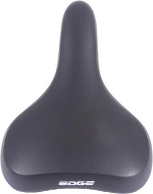 Edge Fietszadel towny met memory foam - zwart
