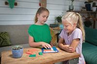 BS Toys vierkant puzzel hout vormenspel - thumbnail