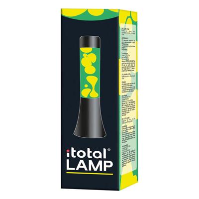 Itotal Lavalamp zwart/groen/wit, 30cm