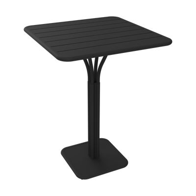 Fermob Luxembourg tuintafel hoog 80x80 cm Liquorice