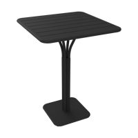 Fermob Luxembourg tuintafel hoog 80x80 cm Liquorice - thumbnail