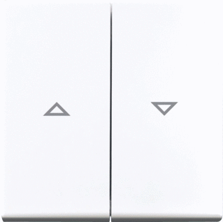 Busch-Jaeger 2504-914 Jaloezie-schakelaar/-knop Afdekking Busch-balance SI Alpine-wit 1 stuk(s)