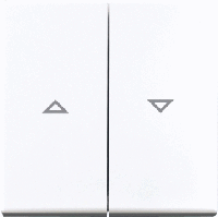 Busch-Jaeger 2504-914 Jaloezie-schakelaar/-knop Afdekking Busch-balance SI Alpine-wit 1 stuk(s) - thumbnail