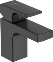 Hansgrohe Wastafelmengkraan Vernis Shape Eengreeps 70 Zinc Met Trekwaste Mat Zwart - thumbnail