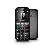 emporia emporiaHAPPY E30 2G Bar Telefoon voor Ouderen, groot 1,8 inch kleurenscherm, grote goed gespreide knoppen, SOS-noodknop, oplaadhouder inbegrepen - (officiële Britse en Ierland-versie) - zwart - thumbnail