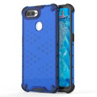 Schokbestendige honingraat PC + TPU Case voor OPPO F9 (blauw) - thumbnail