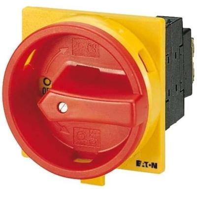 Eaton T3-1-102/EA/SVB Nokkenschakelaar Uitschakelbaar 32 A 690 V 1 x 90 ° Geel, Rood 1 stuk(s) Piece