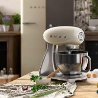Smeg SMF02CREU mixer Staande mixer Crème, Zilver 800 W - thumbnail