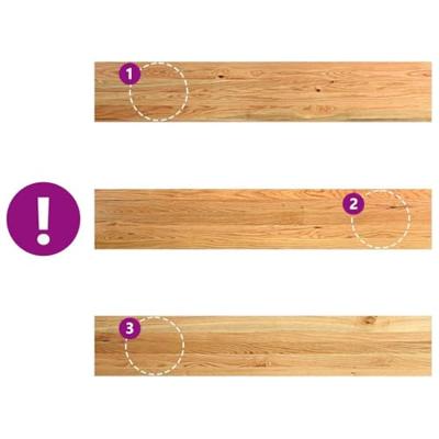 Vensterbanken 2 st 140x30x2 cm massief eikenhout lichtbruin