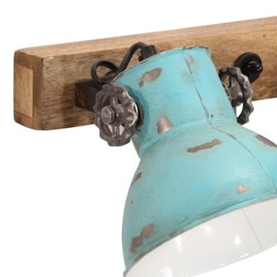 VidaXL Wandlamp 25 w e27 90x25 cm verweerd blauw