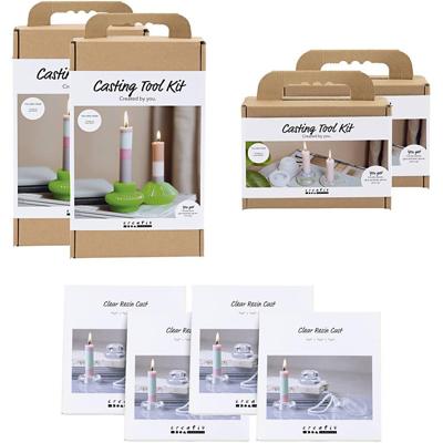 Creativ Company Introductiepakket, transparant biohars gieten, 8 doos/ 1 doos