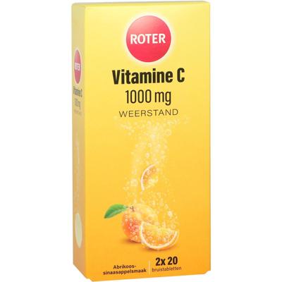 Roter Vitamine C 1000mg Sinaasappel Abrikoos Bruistabletten