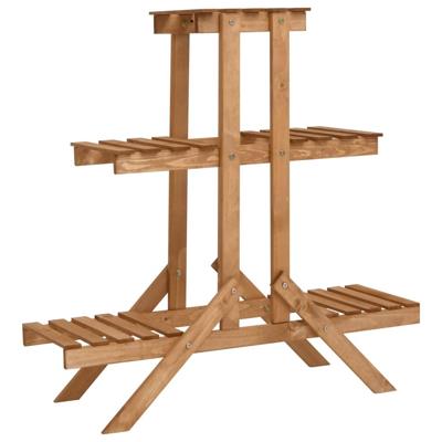 VidaXL Plantenstandaard 83x25x83 cm vurenhout VidaXL Plantenstandaard 83x25x83 cm vurenhout
