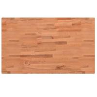 Tafelblad rechthoekig 100x60x4 cm massief beukenhout - thumbnail