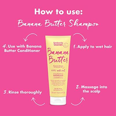 Umberto Giannini Banana Butter Nourishing Shampoo 250ml