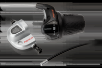 Shimano Draaiversteller 3 speed nexus sl-3s42e met kabels (1850 mm) en clickbox - zwart (werkplaatsverpakking) - thumbnail