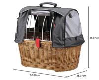 RIXEN & KAUL dierenmand, achterop "doggy basket" rear animal basket r&k "doggy basket" wicker - thumbnail