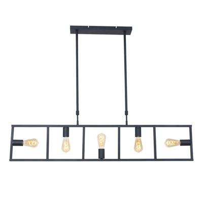 Steinhauer - Mexlite Racky - hanglamp 5 lichts - zwart