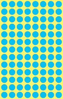Avery-Zweckform 3011 Etiketten voor markeringspunten Ø 8 mm Blauw 416 stuk(s) Permanent hechtend Papier