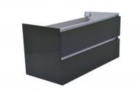 Vision onderkast met 2 laden 100 x 46 cm hoogglans grijs - thumbnail