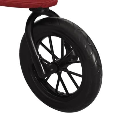 VidaXL Kinderwagen staal rood