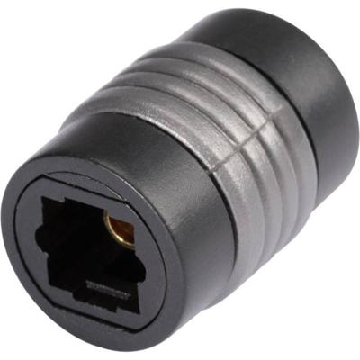 Hicon POF-709 Toslink Audio Adapter [1x Toslink-bus (ODT) - 1x Toslink-bus (ODT)] 0.00 m Zwart