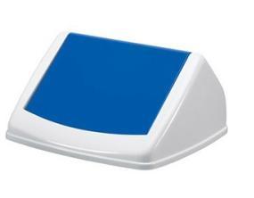 Durable Deksel | met blauwe inwerpklep | voor afvalcontainer 40l | Kunststof PE | 1 stuk - 1801574014 1801574014