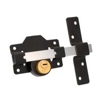 Veiligheidsslot EDM 85192 Zwart Nikkel 83 x 170 mm Ø26 mm - thumbnail