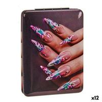 Vergrotende Spiegel Kristal Plastic Nagels 2,5 x 8,5 x 6,2 cm Opvouwbaar (12 Stuks) - thumbnail