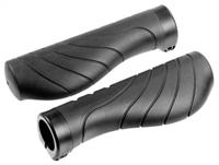 Ergotec handvatten Aero 2 132 mm zwart/grijs - thumbnail