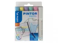 PILOT Pintor Markers, pastelkleuren, 6 stuk/ 1 doos - thumbnail