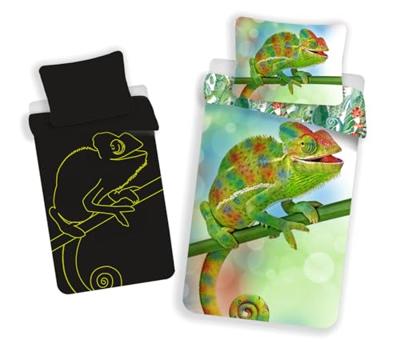 Sweet Home dekbedovertrek Kameleon Glow in the Dark 140 x 200 cm - 70 x 90 cm - Katoen