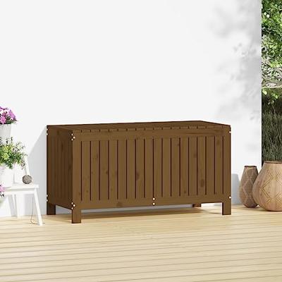 Tuinbox 115x49x60 cm massief grenenhout honingbruin - thumbnail