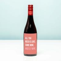 Wijnfles All you need is love - Rood (Merlot) - thumbnail