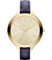 Horlogeband Michael Kors MK2285 Leder Blauw 12mm - thumbnail